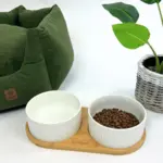 Ollipet rund bambusholder | dobbelt